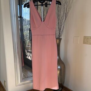 Finders Keepers Dusty Rose Midi Dress